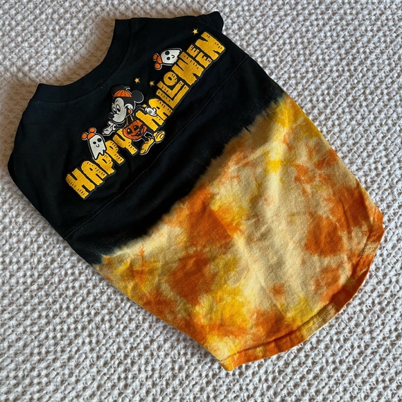 Walt Disney World Pet Happy Halloween Spirit Jersey Size L Tie Dye - Picture 1 of 6